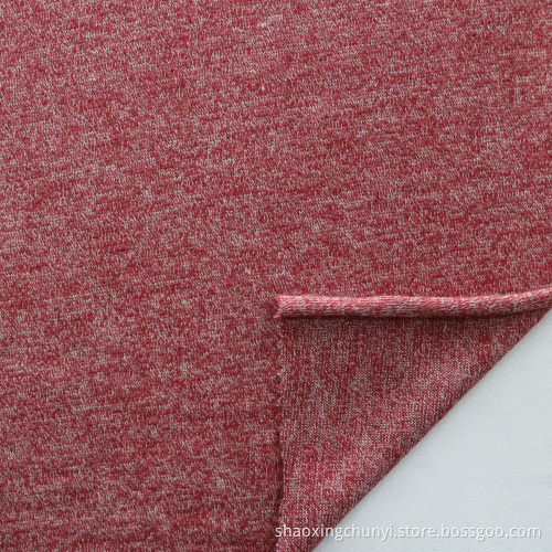 Weiche Handgefütterung mit Schattenmuster Garn gefärbt CTN60% Poly40% Lose Single Jersey Strickstoff für Sweatshirts Shorts Blusen